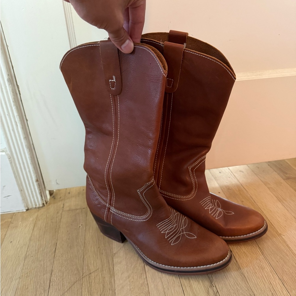 Steve Madden Tan Heeled Boots